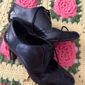 Connie Black Heeled Boots for Women